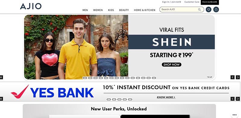 Ajio India: Fashion Shopping, Shipping, Returns & Cashback