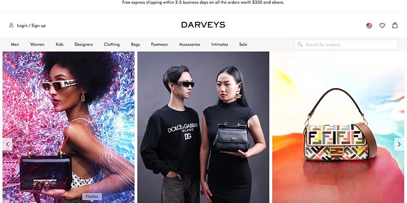 Darveys: Indian Online Store for Global Luxury Fashion Darveys: Indian Online Store for Global Luxury Fashion